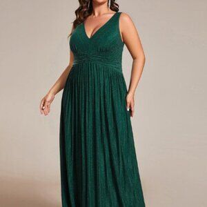 NWT - Ever Pretty Plus Size Sleeveless Glittery Formal Evening Dress